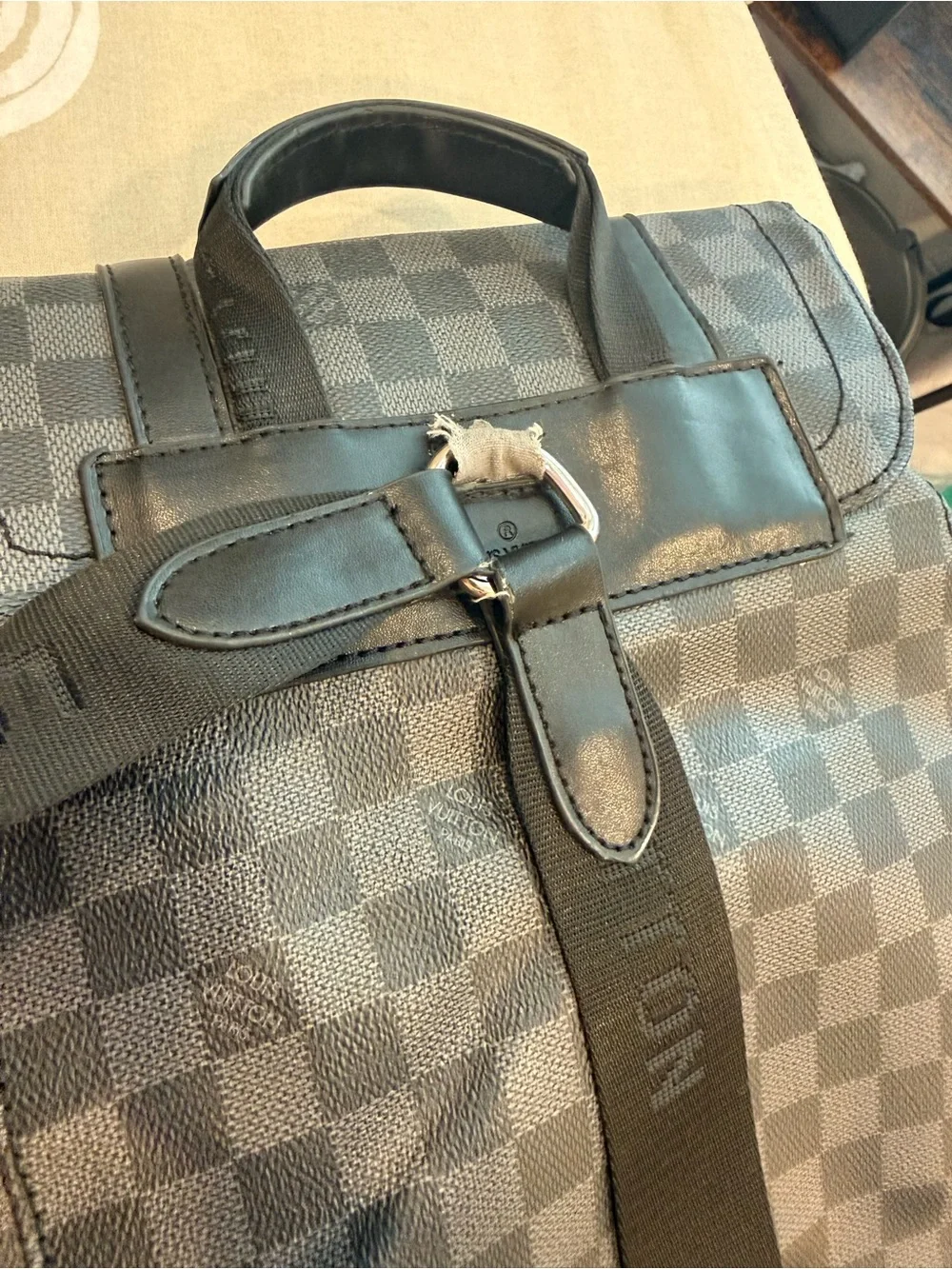Louis Vuitton Men's Damier Graphite Backpack in Charcoal Black